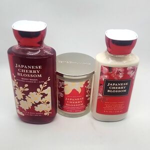 Bath and Body Works Sale Japanese Cherry Blossom Unique 3-Piece Set